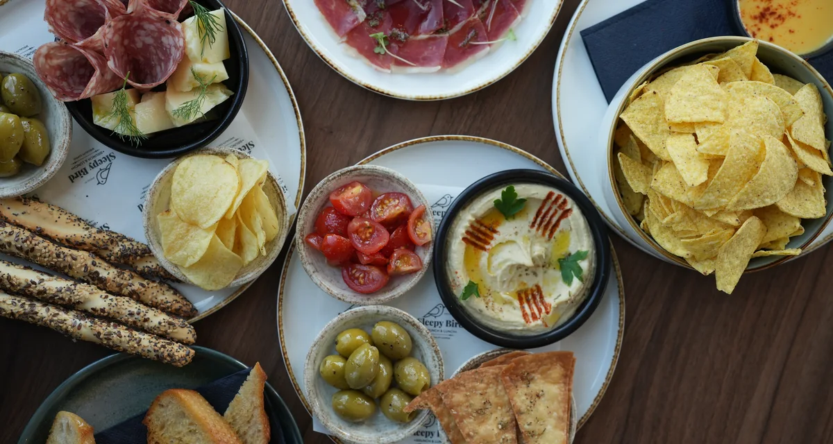 Aperitivo plates at Sleepy Bird Offenbach